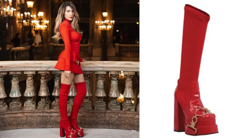 ¿Cuánto cuestan las botas que usó Belinda en su caída en el desfile de modas en París?