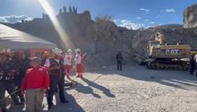 Derrumbe en la mina de Badiraguato, Sinaloa, ha dejado al menos cinco personas atrapadas