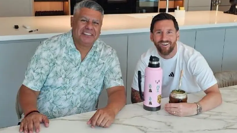 Claudio Tapia y Lionel Messi despiden el 2024 juntos