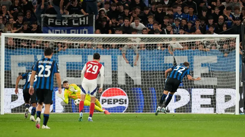 Champions League: Atalanta deja ir el triunfo en casa ante Arsenal