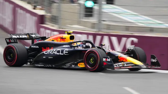 Checo Pérez largará cuarto en el GP de Azerbaiyán; Leclerc se quedó la pole