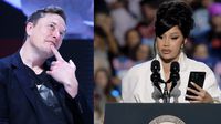 Cardi B enfrenta a Elon Musk después que la llamará “Títere” de Kamala Harris