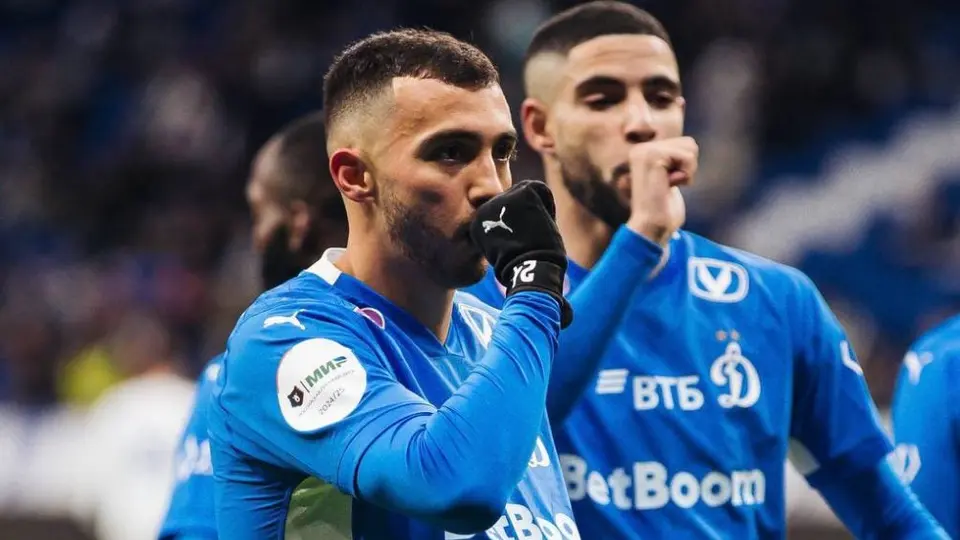 Luis Chávez marcó doblete con Dinamo Moscú ante FC Pari Nizhniy Novgorod