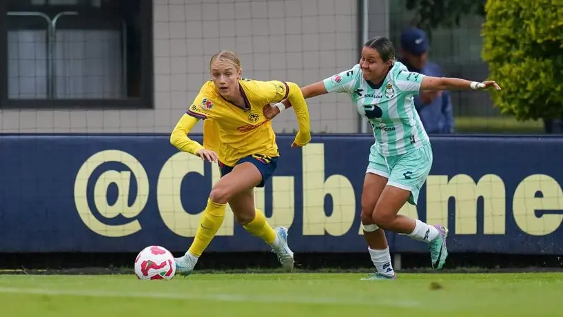 Liga MX Femenil: América mantiene racha positiva y venció 2-0 a Santos en casa