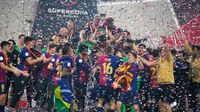 Así festejó Barcelona el título de la Supercopa de España