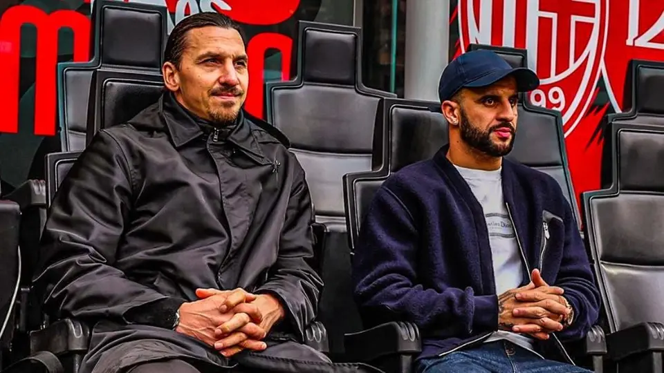 Kyle Walker fue visto en Milán junto a Zlatan Ibrahimovic