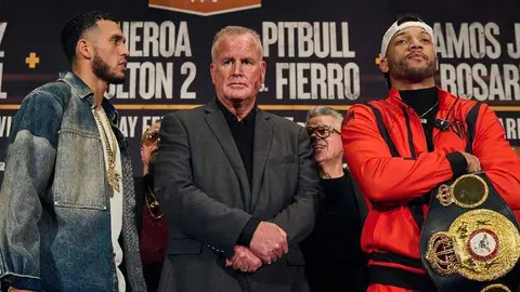 ¡Se calientan los ánimos! Benavidez y Morrell casi llegan a los golpes en conferencia de prensa