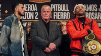 ¡Se calientan los ánimos! Benavidez y Morrell casi llegan a los golpes en conferencia de prensa