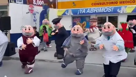 Botargas de Doctor Simi replican baile de Diego Valdés
