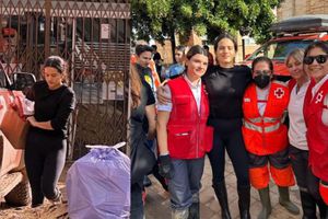 Captan a la cantante Rosalía ayudando a las víctimas de las inundaciones en Valencia