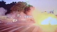 VIDEO: Una moto eléctrica explota mientras es conducida en Shenzhen