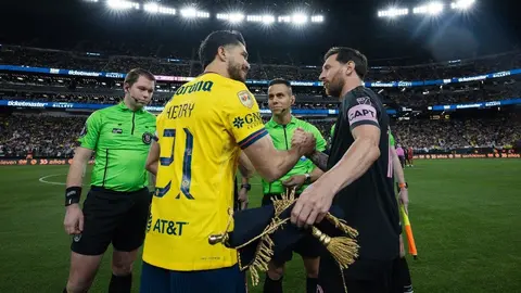 Henry Martín y Lionel Messi; el encuentro histórico en el América vs Inter Miami