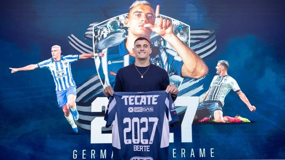 ¡Renovado! Rayados extiende a Germán Berterame hasta 2027