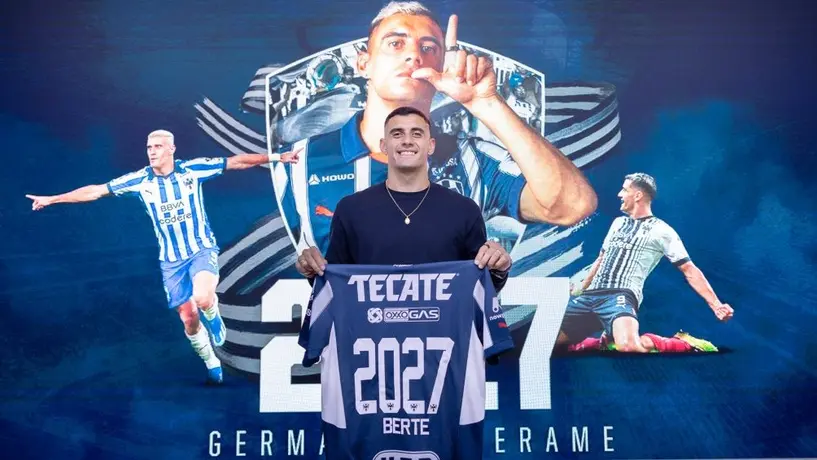 ¡Renovado! Rayados extiende a Germán Berterame hasta 2027