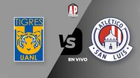 Tigres vs Atlético de San Luis EN VIVO Liga MX Cuartos de Final Vuelta Apertura 2024