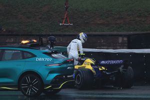 Franco Colapinto protagonizó fuerte accidente en el Gran Premio de Brasil
