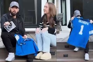 Video: Eminem se entera que será abuelo con jersey de los Leones de Detroit