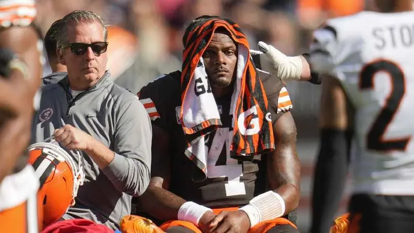¡Fuera toda la temporada! Deshaun Watson se rompió el tendón de Aquiles ante Cincinnati