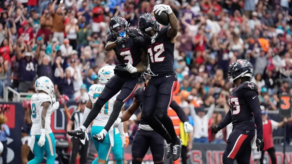 Nico Collins brilla en victoria de Houston Texans sobre Miami Dolphins