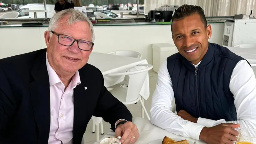 Sir Alex Ferguson y Nani, se reúnen para desayunar en Portugal