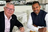 Sir Alex Ferguson y Nani, se reúnen para desayunar en Portugal