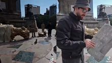 El Ángel de la Independencia que se 'cayó' es de goma
