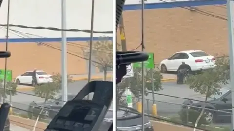 VIDEO: Captan a hombre que finge discapacidad para pedir dinero en las calles; lo descubren caminando y con auto