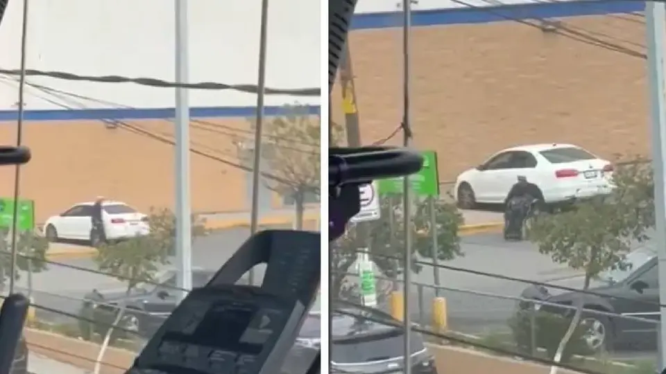 VIDEO: Captan a hombre que finge discapacidad para pedir dinero en las calles; lo descubren caminando y con auto