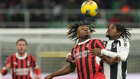 Serie A: Milan y Juventus empatan sin goles y reparten puntos en el Clásico