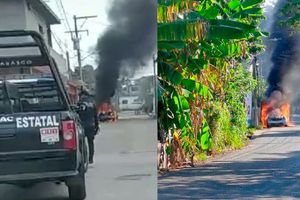 Villahermosa registra asaltos, quema de vehículos y cierre de tiendas por delincuencia