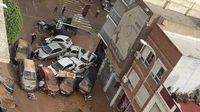 La DANA ahora provoca inundaciones en Barcelona, España