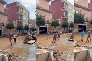 Después de la DANA, viene la calma: Niños son captados jugando futbol en el lodo en Valencia