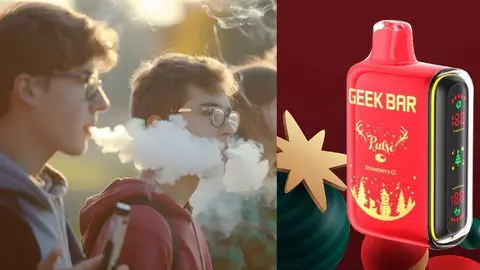 En Inglaterra menores son internados por vapear y advierten sobre vapes con sabores navideños