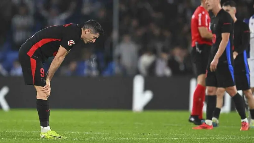 Raphinha se 'ríe' del fuera de lugar de Lewandowski ante Real Sociedad