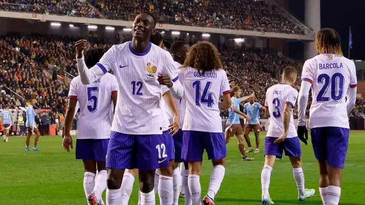 Francia, con doblete de Kolo Muani, venció a Bélgica en la Nations League