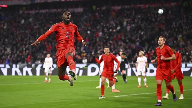 Musiala encamina goleada del Bayern Munich, sobre Leipzig, con gol de vestidor