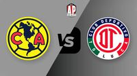 America vs Toluca EN VIVO Liga MX Apertura 2024 Cuartos de Final