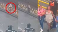 VIDEO: Policías salvan a mujer que trataba de saltar desde un puente en la alcaldía Cuauhtémoc