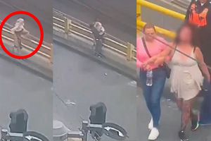 VIDEO: Policías salvan a mujer que trataba de saltar desde un puente en la alcaldía Cuauhtémoc