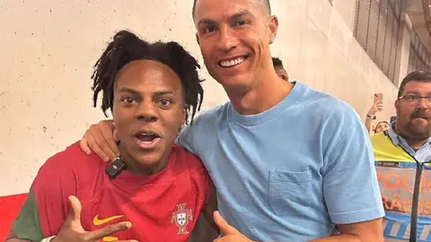 ¡Con CR7 en la piel! Speed se tatúa el rostro de Cristiano Ronaldo