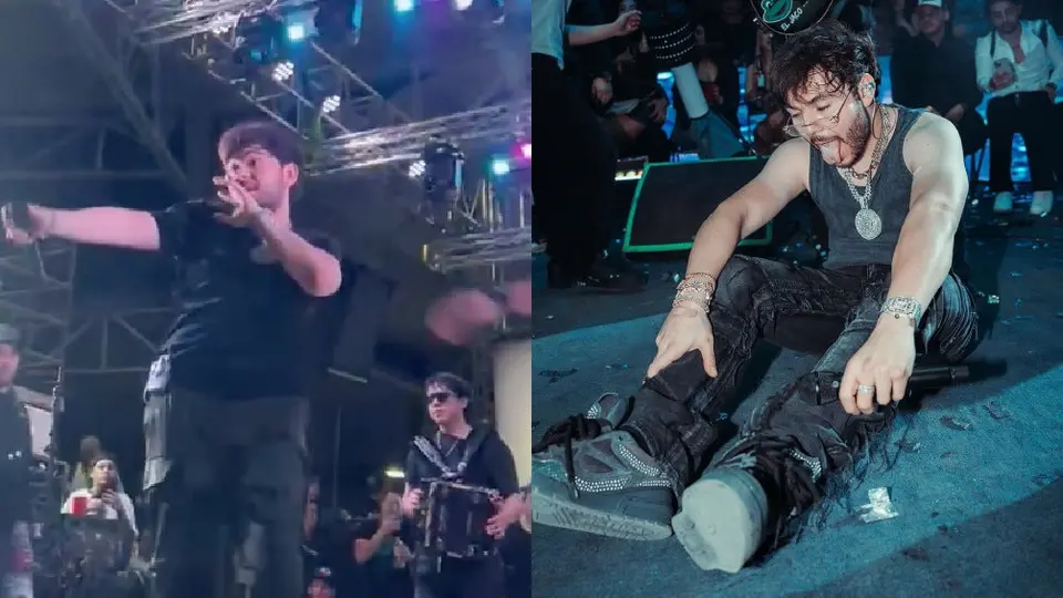 Tito Double P, en pleno concierto, es agredido por una persona del público