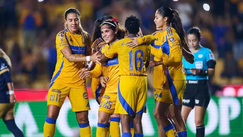 Tigres Femenil aplastó a Pumas 7-1 para conseguir su pase a Semifinales