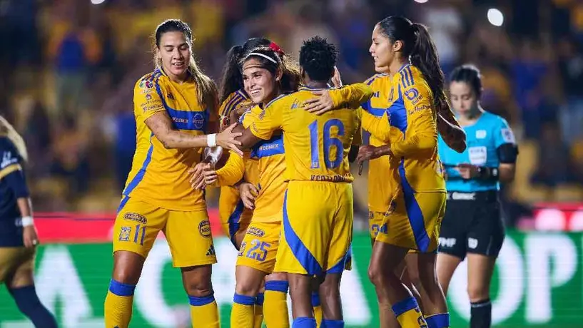 Tigres Femenil aplastó a Pumas 7-1 para conseguir su pase a Semifinales