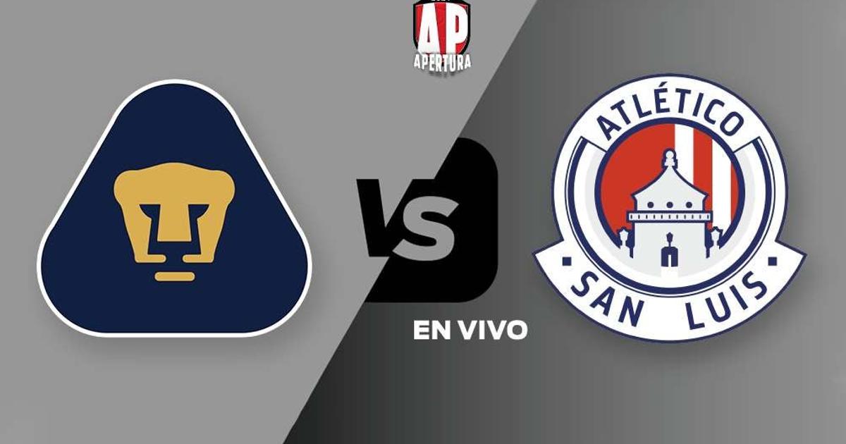 Pumas vs Atlético San Luis EN VIVO Liga MX Apertura 2024 Jornada 12 ...
