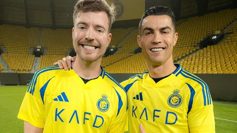 Mr Beast triunfa sobre Cristiano Ronaldo en competencia de tiros