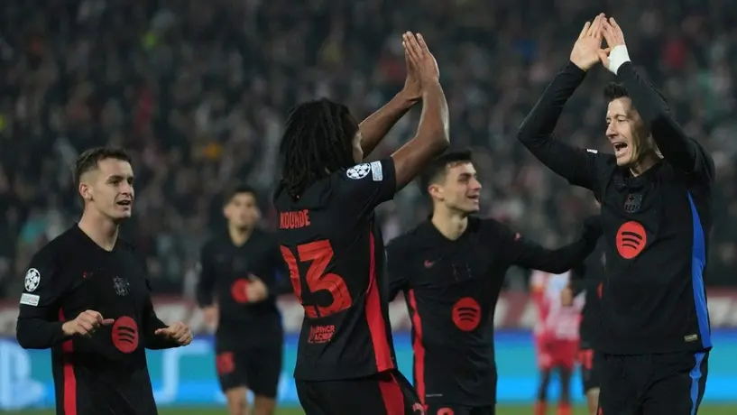 De la mano de Lewandowski, Barcelona goleó a Estrella Roja en Champions League