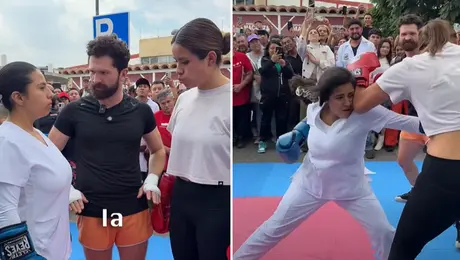 VIDEO: Estudiante de enfermería pelea en calles de CDMX y gana mil 500 pesos