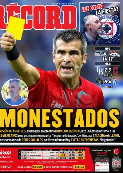 Portada RÉCORD 16 de octubre de 2026
