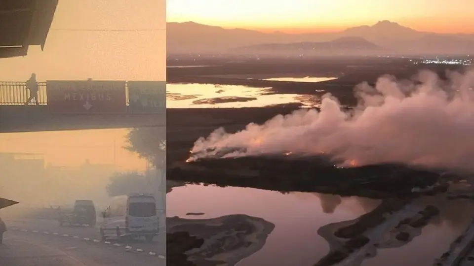 Incendio en Nezahualcóyotl provoca humo en CDMX y agrava contingencia ambiental