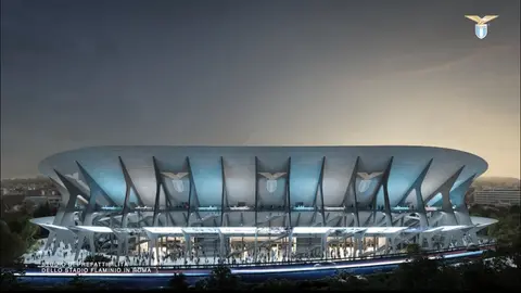 Así son las primeras imágenes del nuevo estadio de la Lazio | X: @OfficialSSLazio